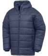 RS910 R910X Result Recycled Hooded Padded Parka Jacket Navy colour image